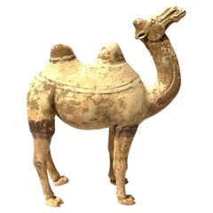 Tang Dynasty Polychromed Pottery Bactrian Camel