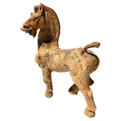 Han Dynasty Rare Pottery Mythical Horse Steed