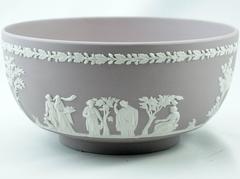 English Wedgwood Jasper Ware Lilac Sacrifice Bowl