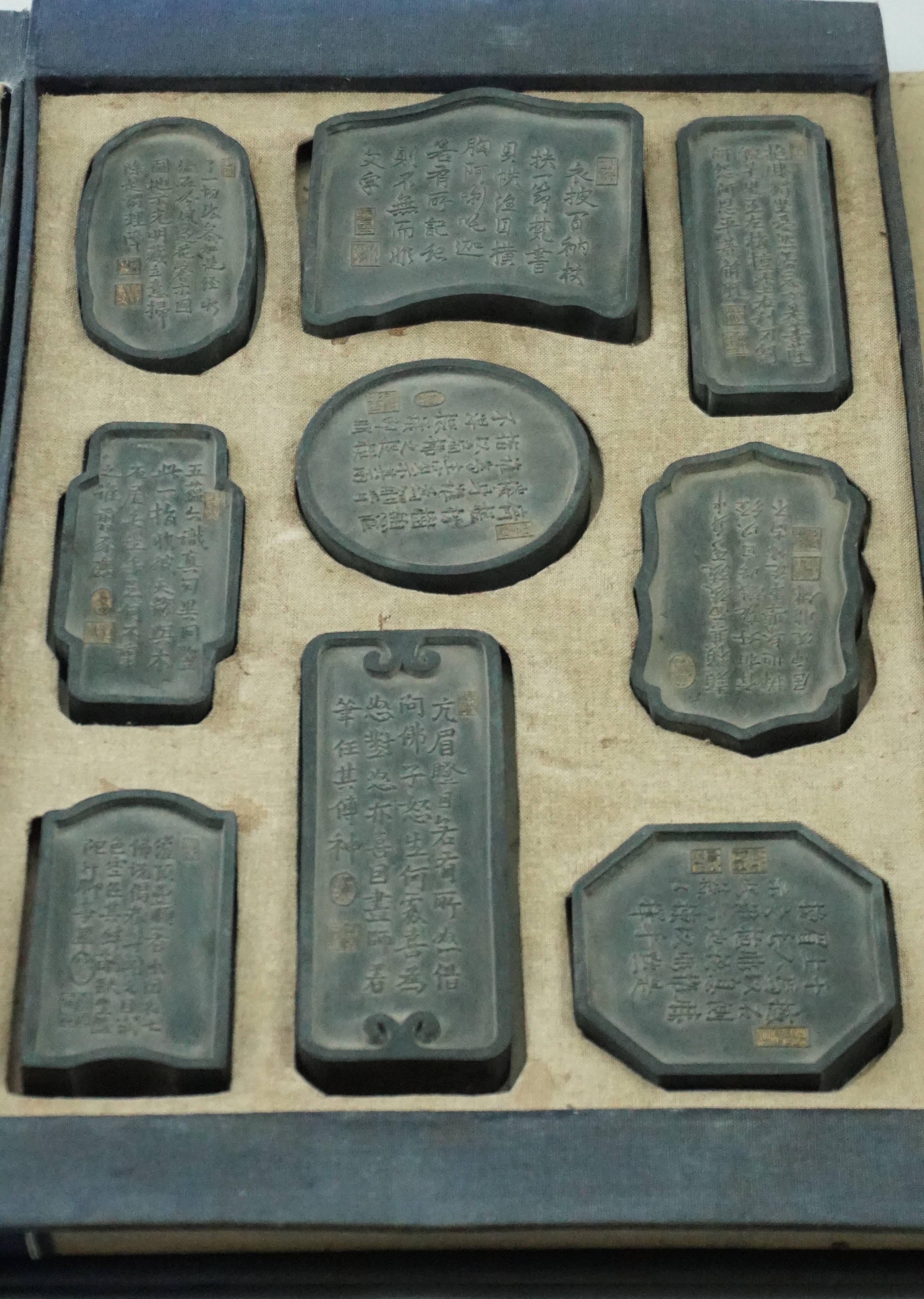 Qing Chinese Ink Blocks Cakes of the 18 