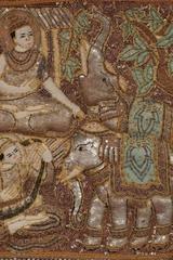 Myanmar Burmese Kalaga with Figures and Elephants