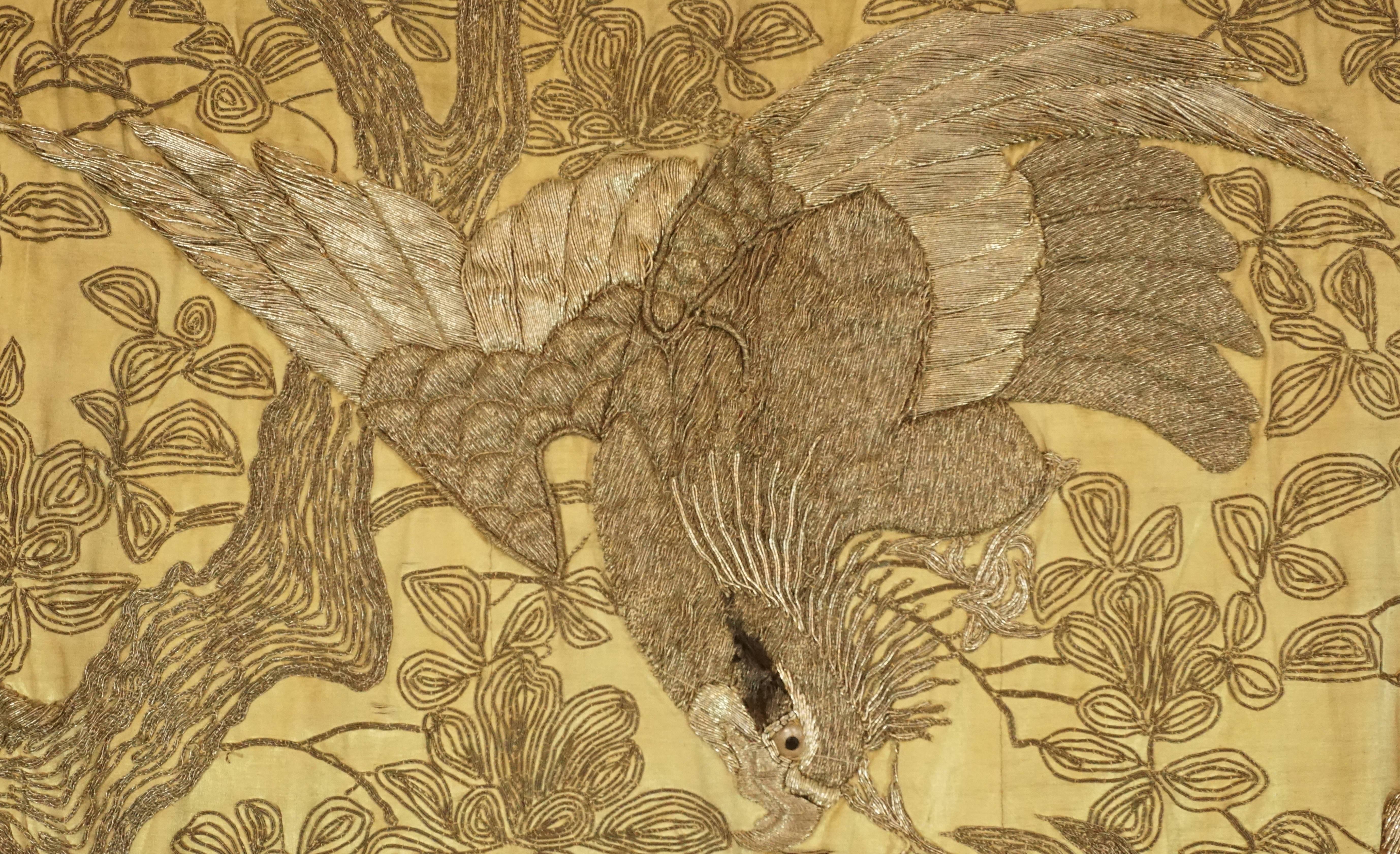 japanese silk embroidered wall hangings
