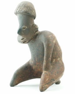 Pre Columbian Nayarit Figure of a Smoking Shaman, 200 BC-300 AD