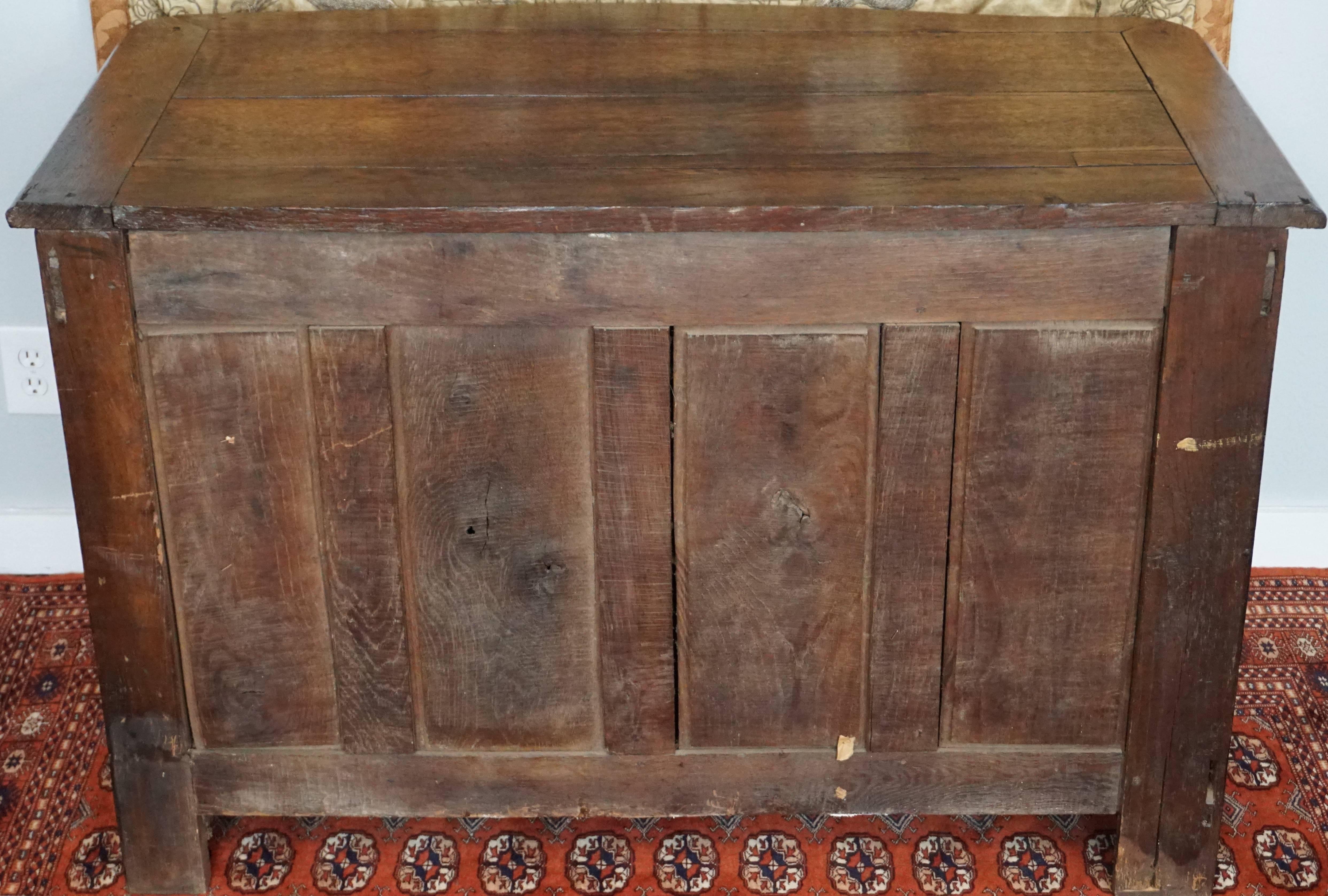 Louis XV French Provincial Oak 18th Century Commode Chest 3