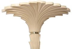 Paire de lampadaires et appliques Torchiere Roche en forme de palmier par Merle Edelman