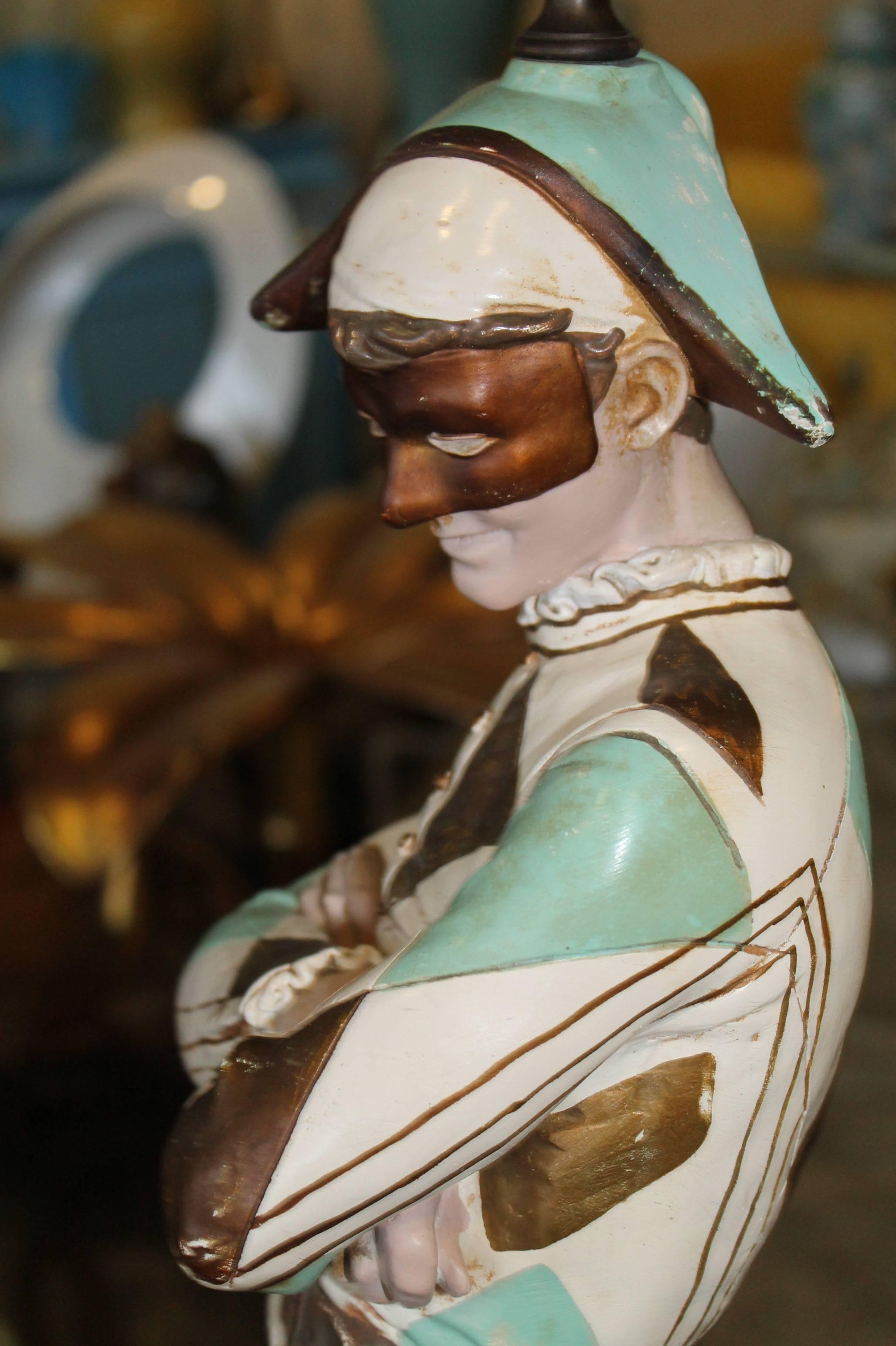 harlequin jester lamp