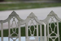 Set of Six Fretwork Chinese Chippendale Dining Side Chairs Pagoda Palm Beach