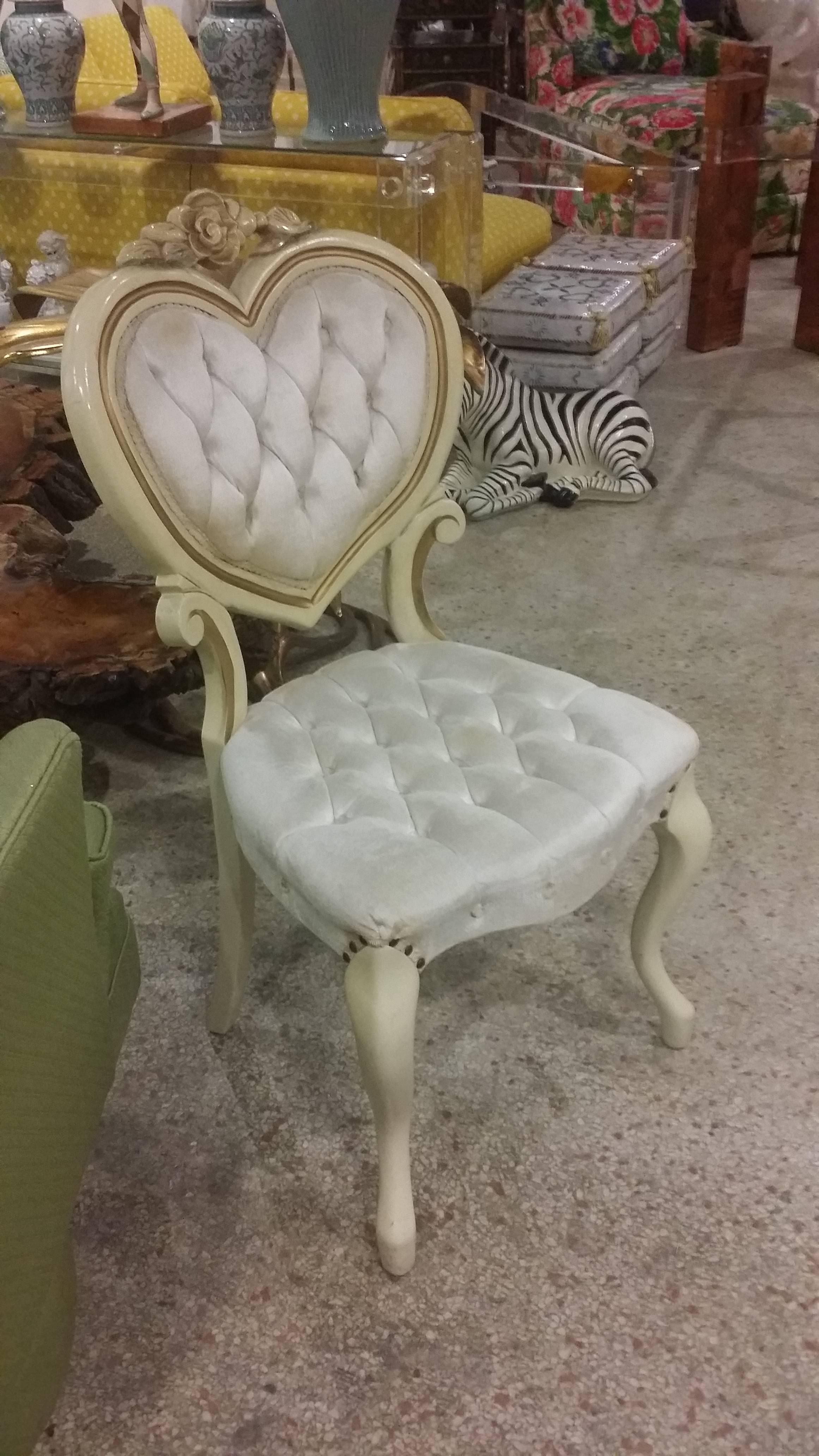 vintage heart chair