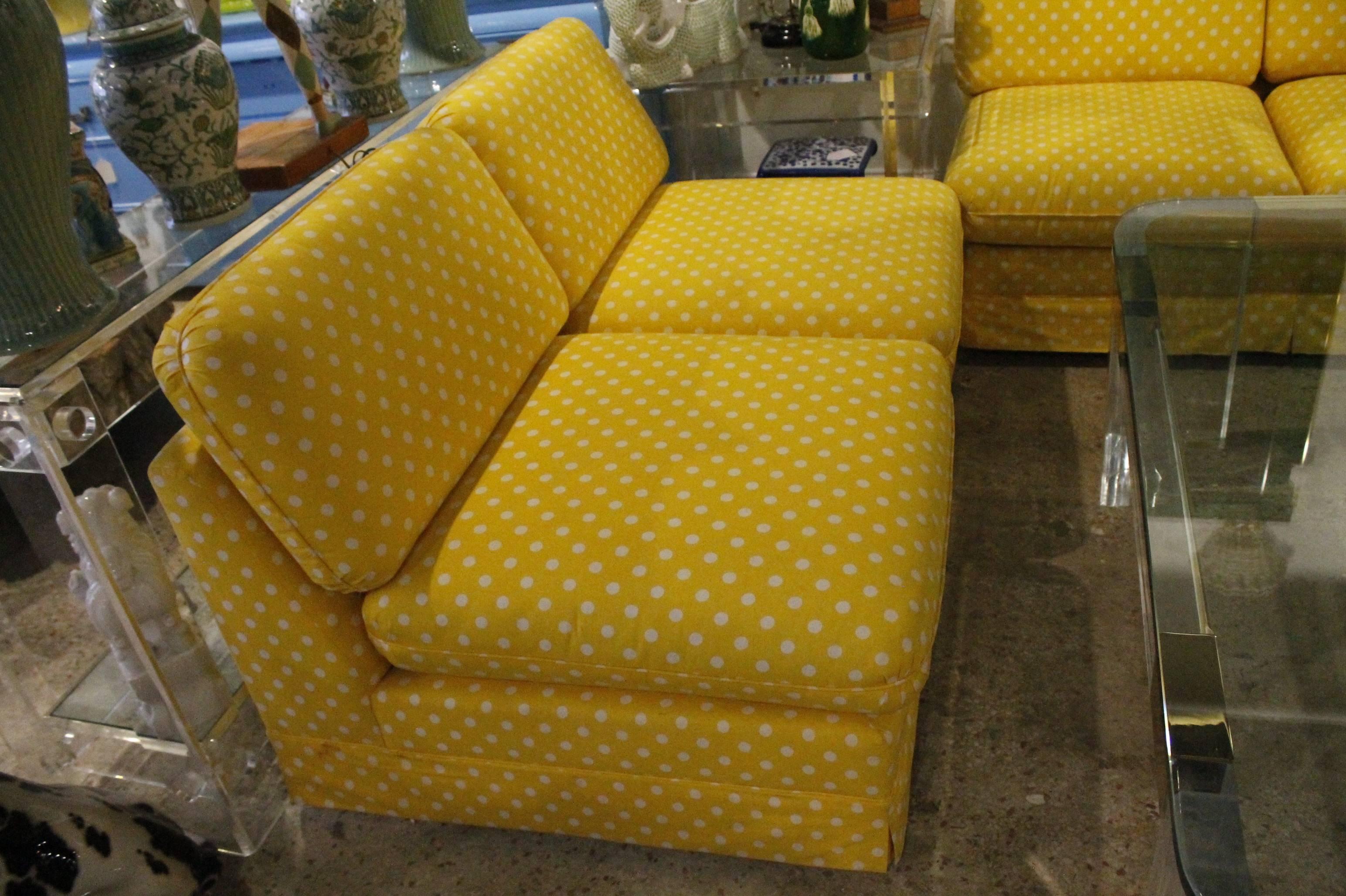 20th Century Thayer Coggin Pair of Slipper Sofas or Loveseats by Milo Baughman