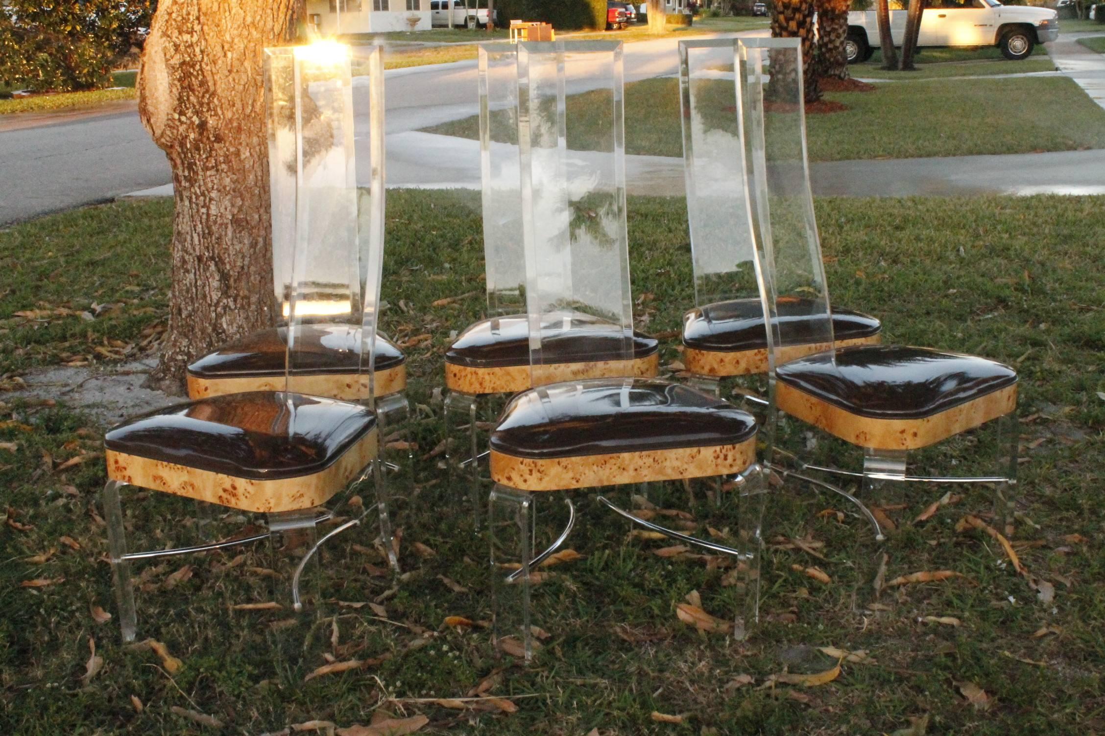 hill manufacturing lucite chairs