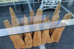 Cypress Root Tree Knee Vintage Esstisch Schreibtisch Konsole Basis Holz