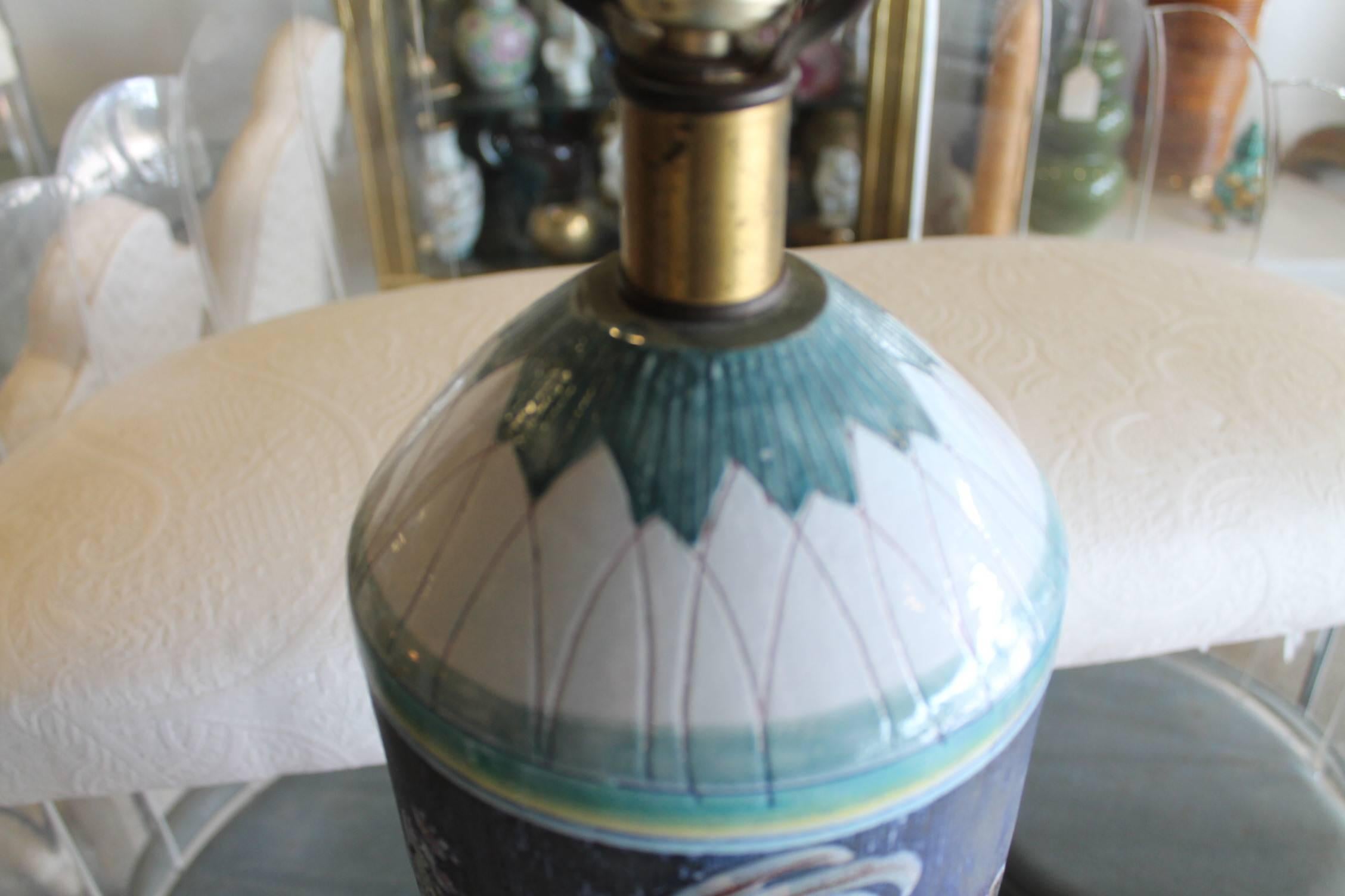 Pottery Marian Zawadsky for Tilgman Keramik Vintage Sweden Table Lamp Mid-Century Modern For Sale