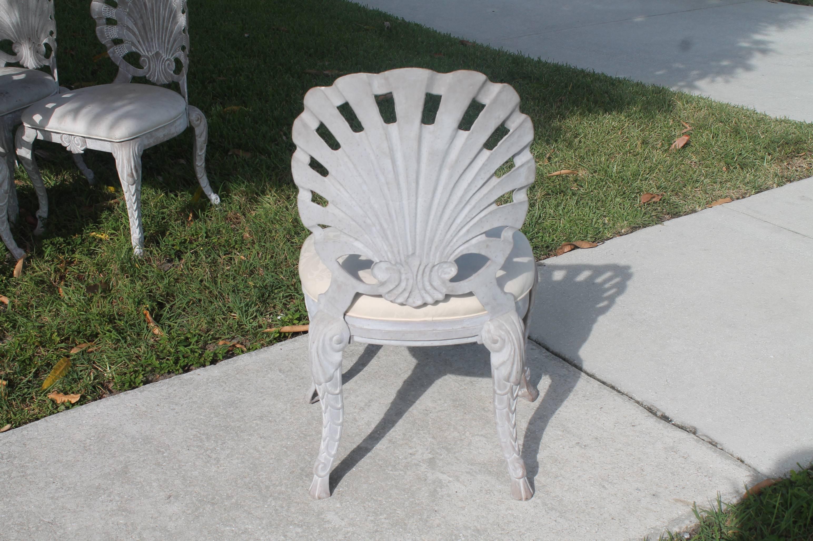 shell back dining chair
