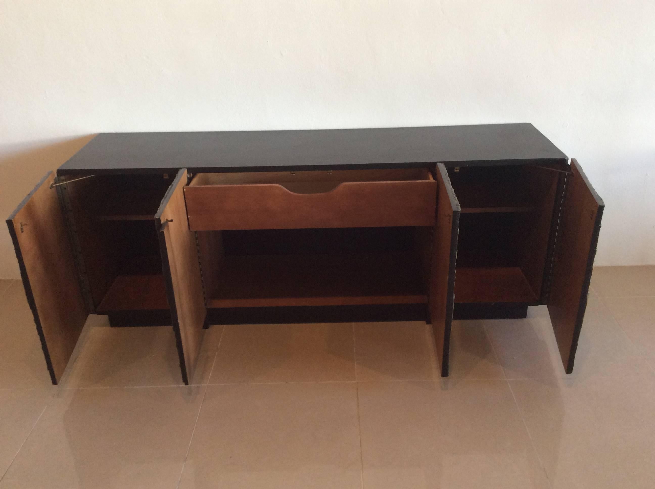 20th Century Adrian Pearsall Sideboard Buffet Cabinet, Vintage Brutalist Mid-Century Moder
