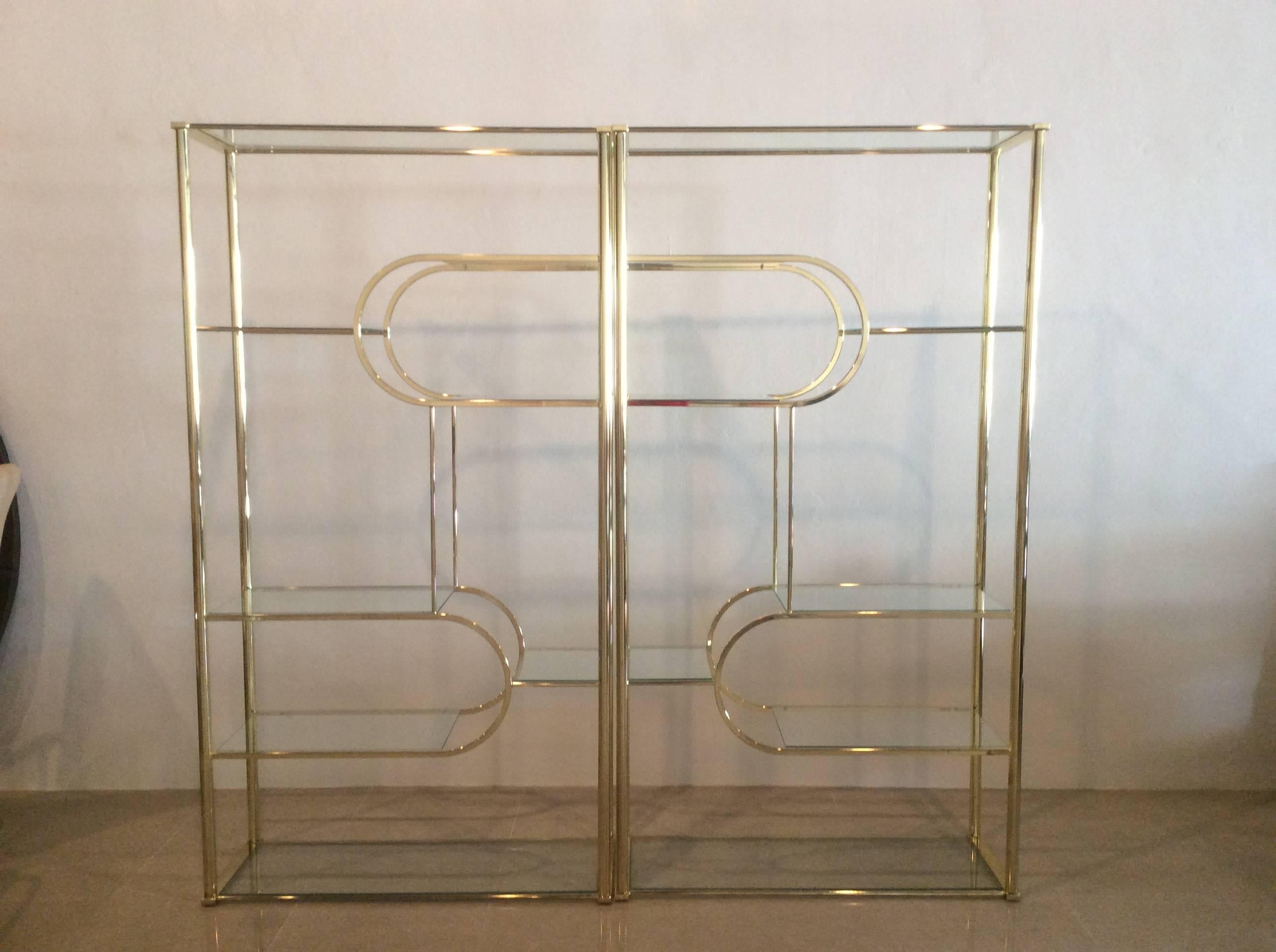 antique glass shelf