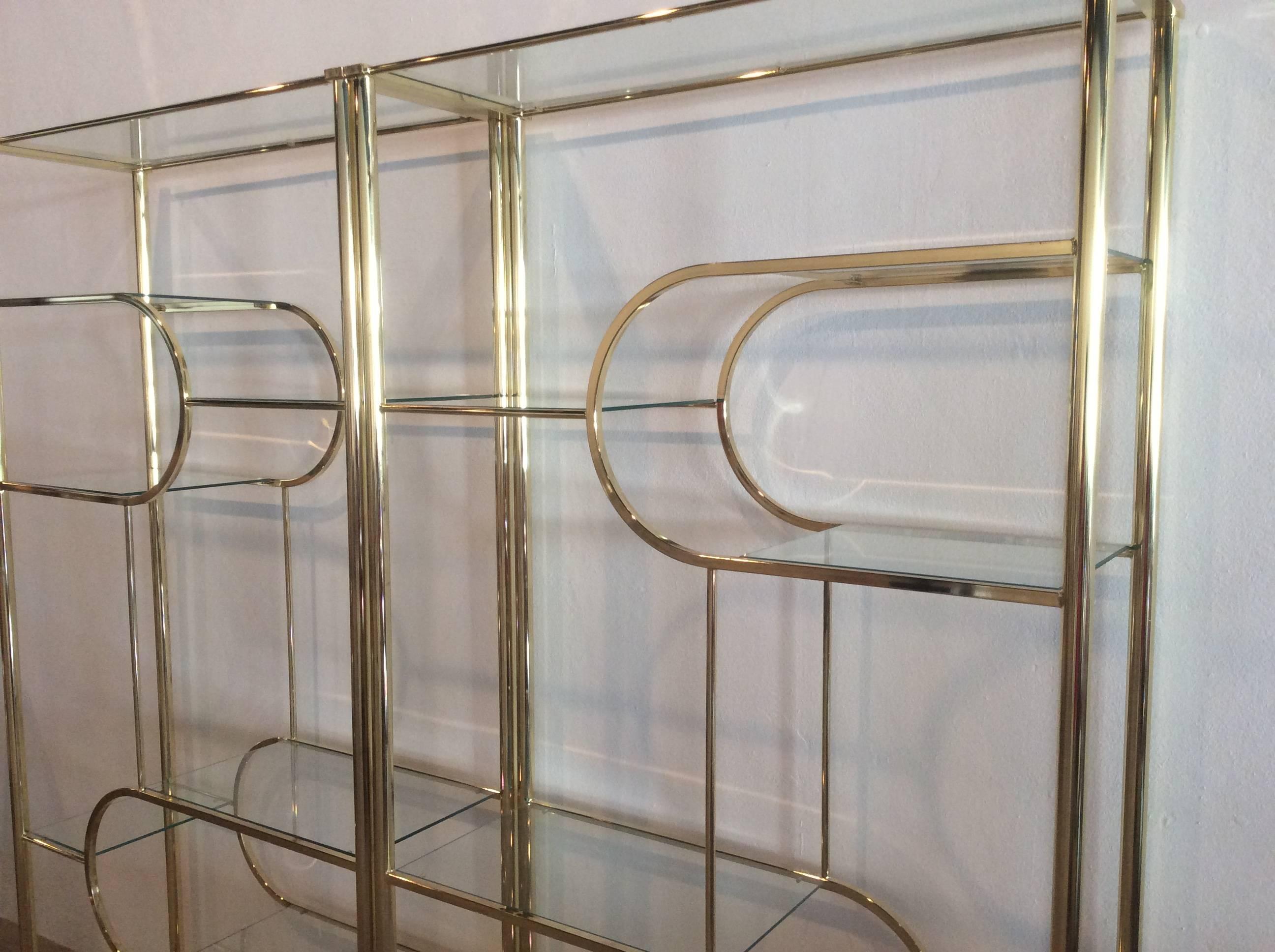 vintage glass shelf