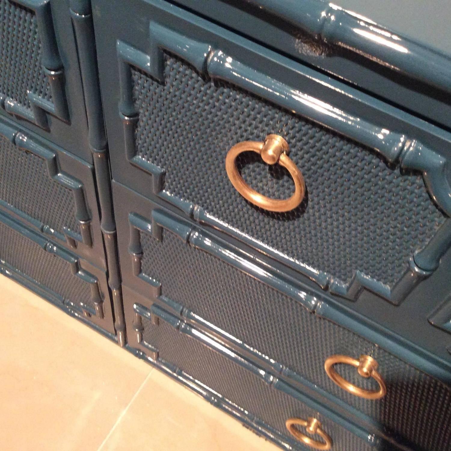 faux bamboo sideboard