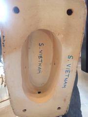 Elephant Garden Stands Stools Vintage Pair Side End Tables Vietnam Ceramic