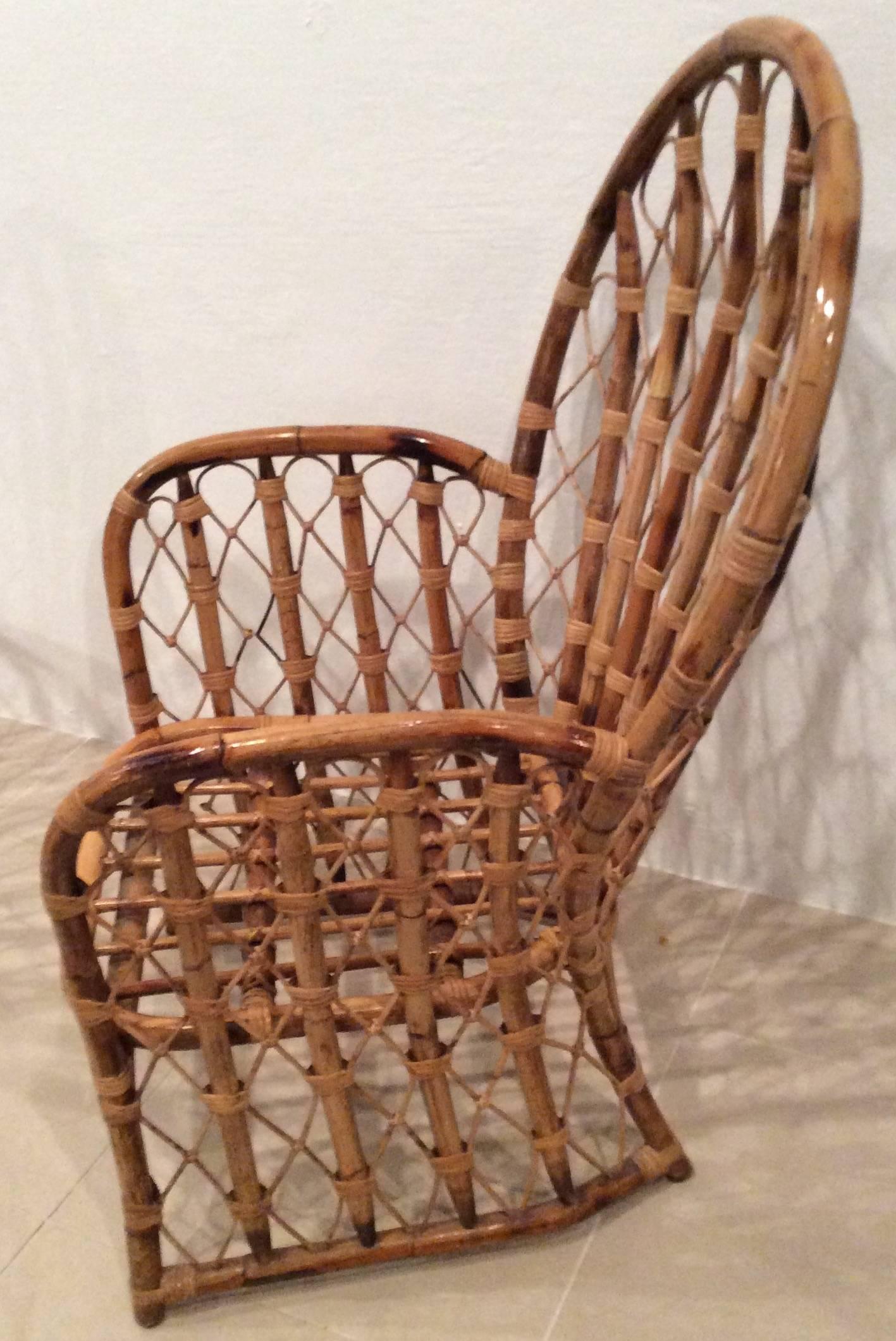 rattan bamboo dining chairs