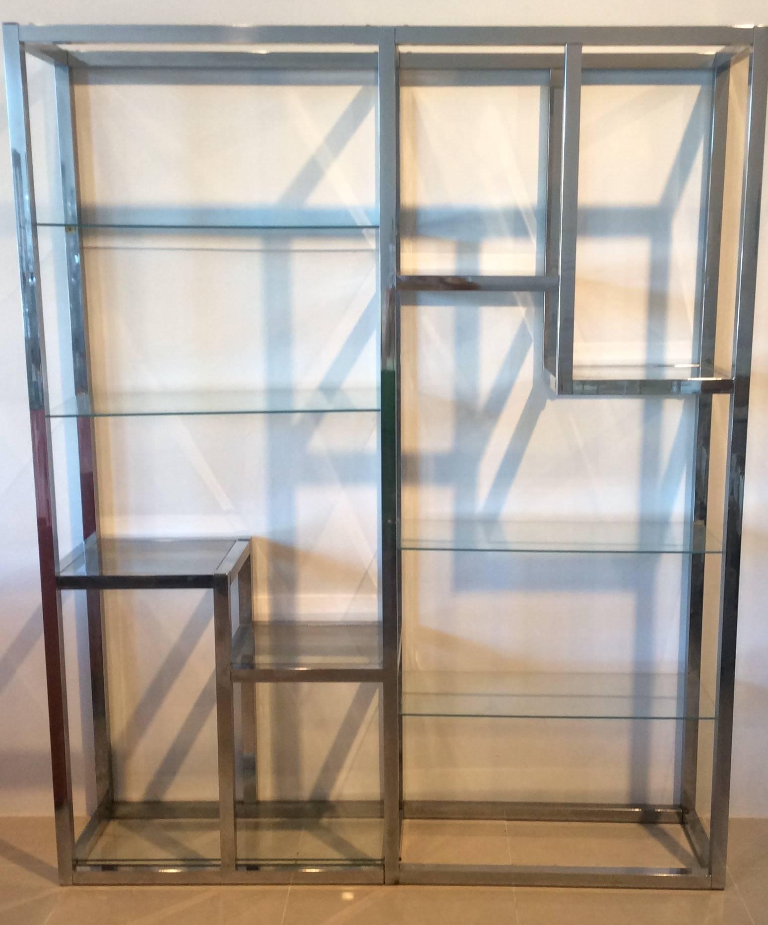 glass display shelves