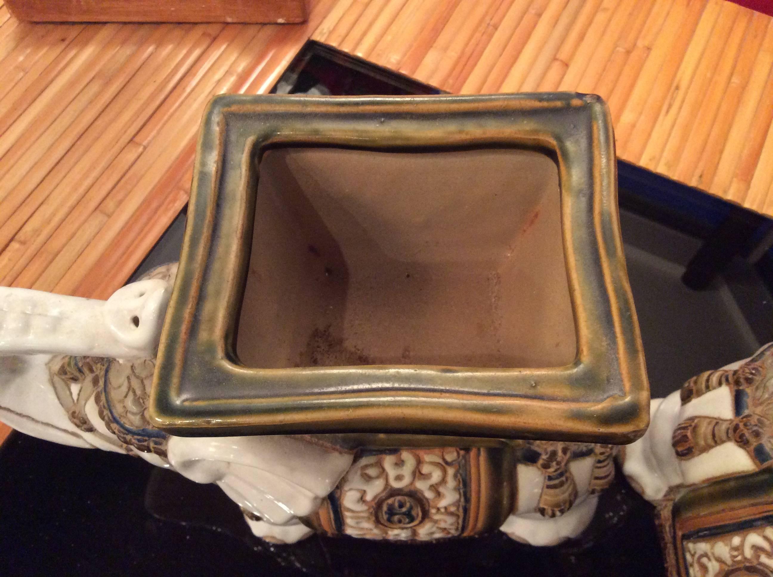 terracotta elephant planter