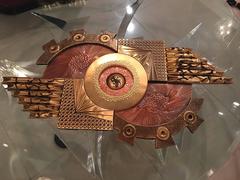 Mixed Metals Brutalist Wall Sculpture in the Style of Curtis C. Jere, Brass