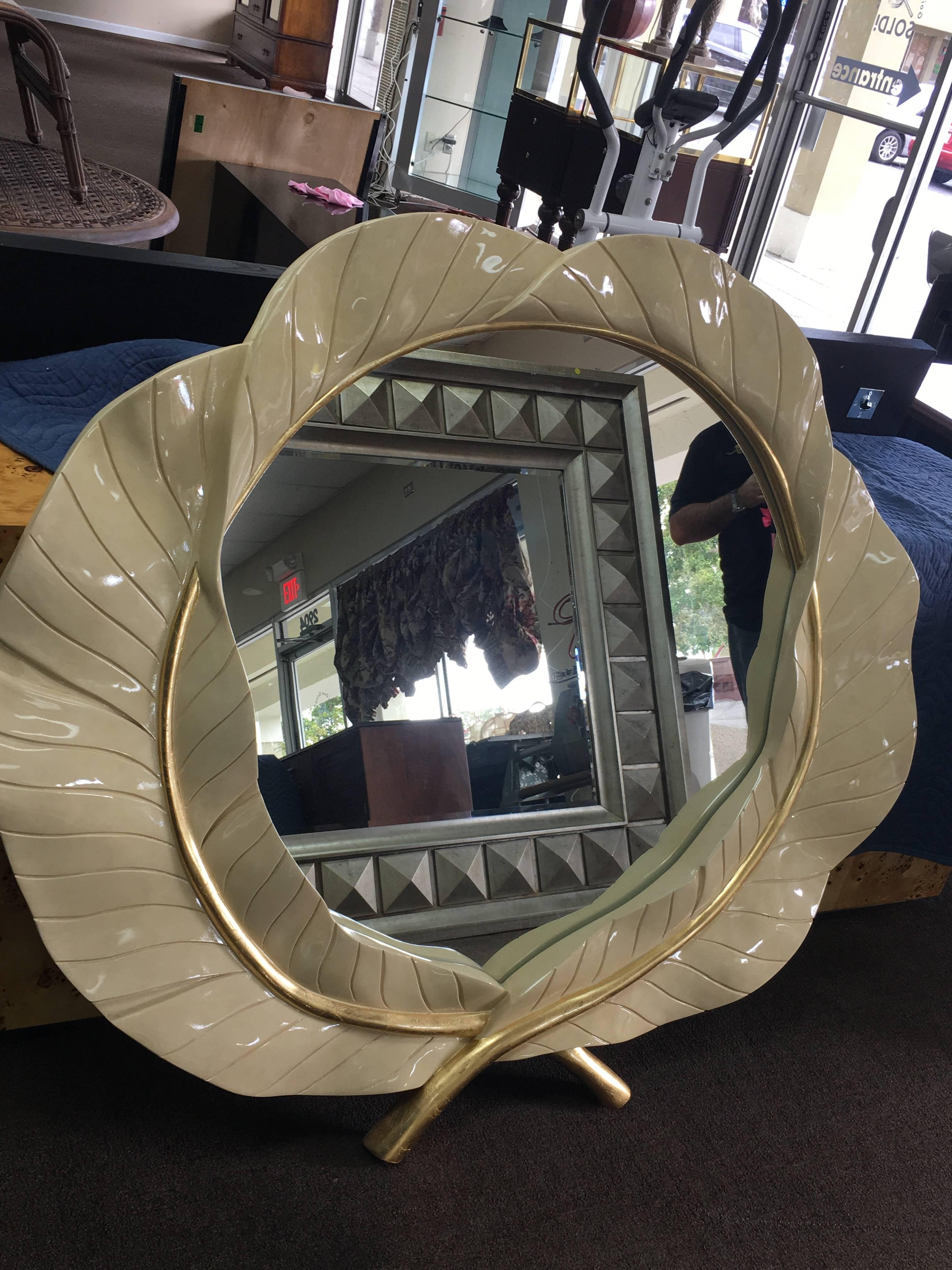 banana leaf mirror