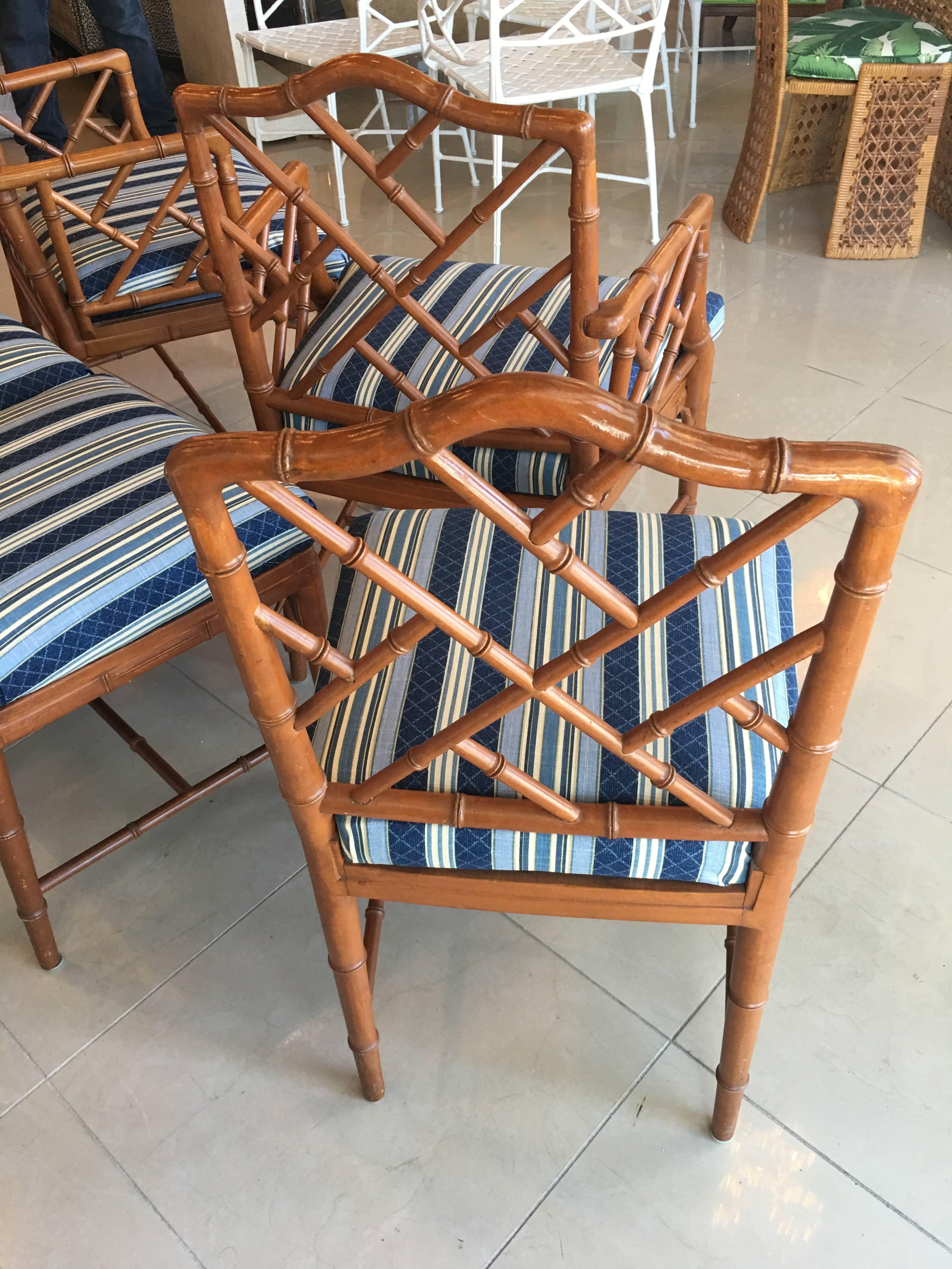 chippendale bamboo dining chairs