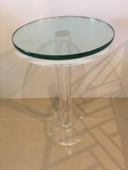 Lucite Pedestal Round Display Vintage