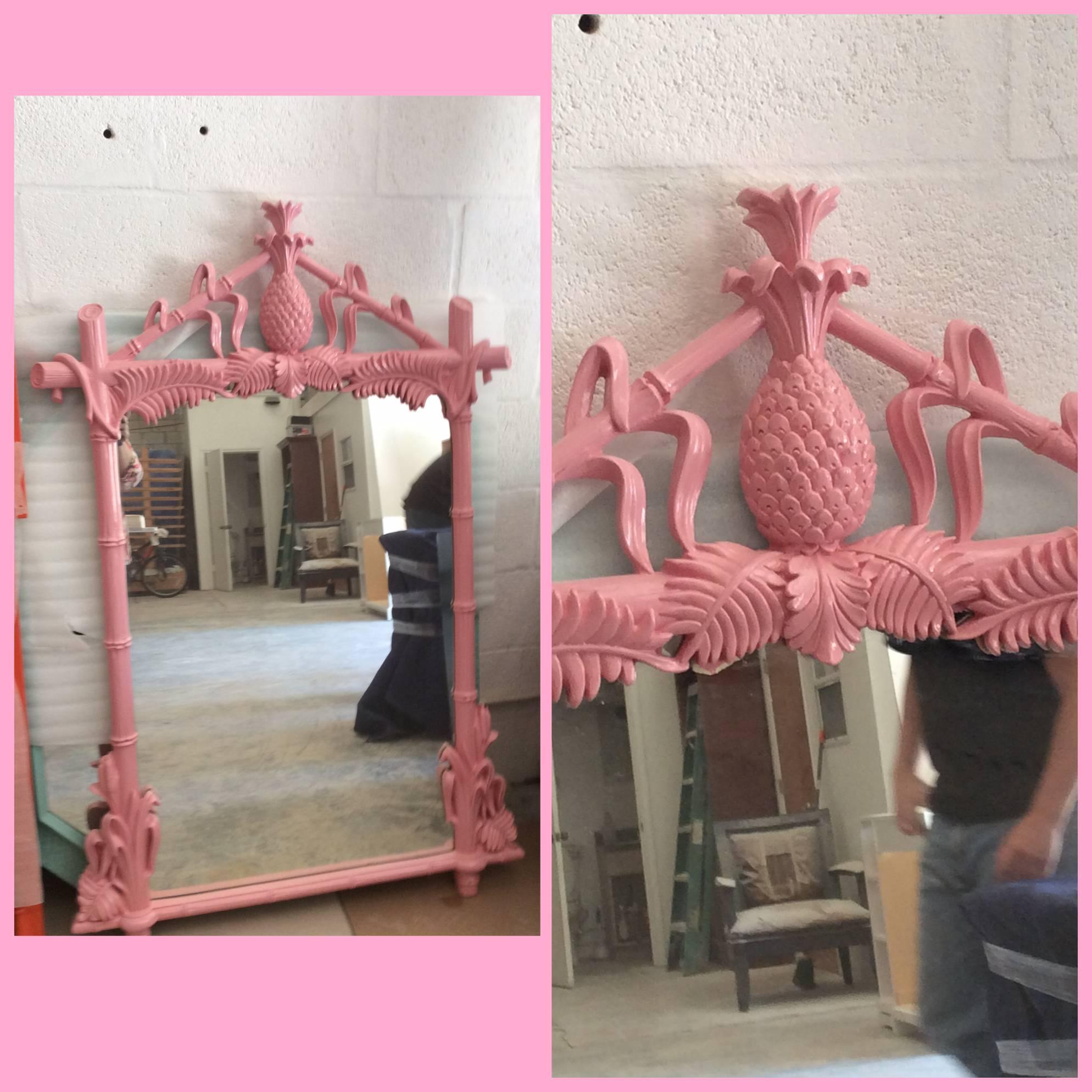flamingo wall mirror