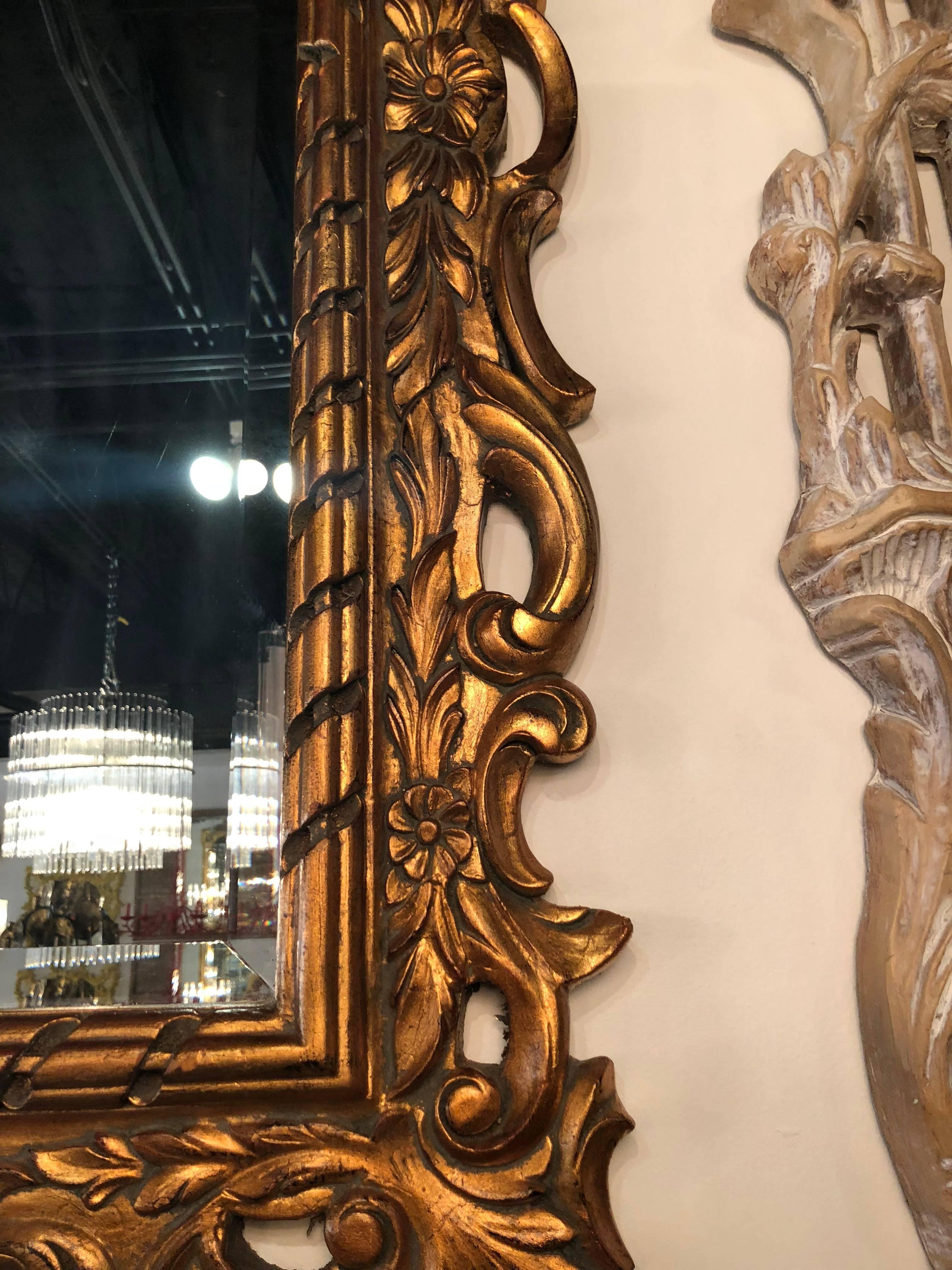 vintage mid century gold bassett triptych hollywood regency oval wall mirror