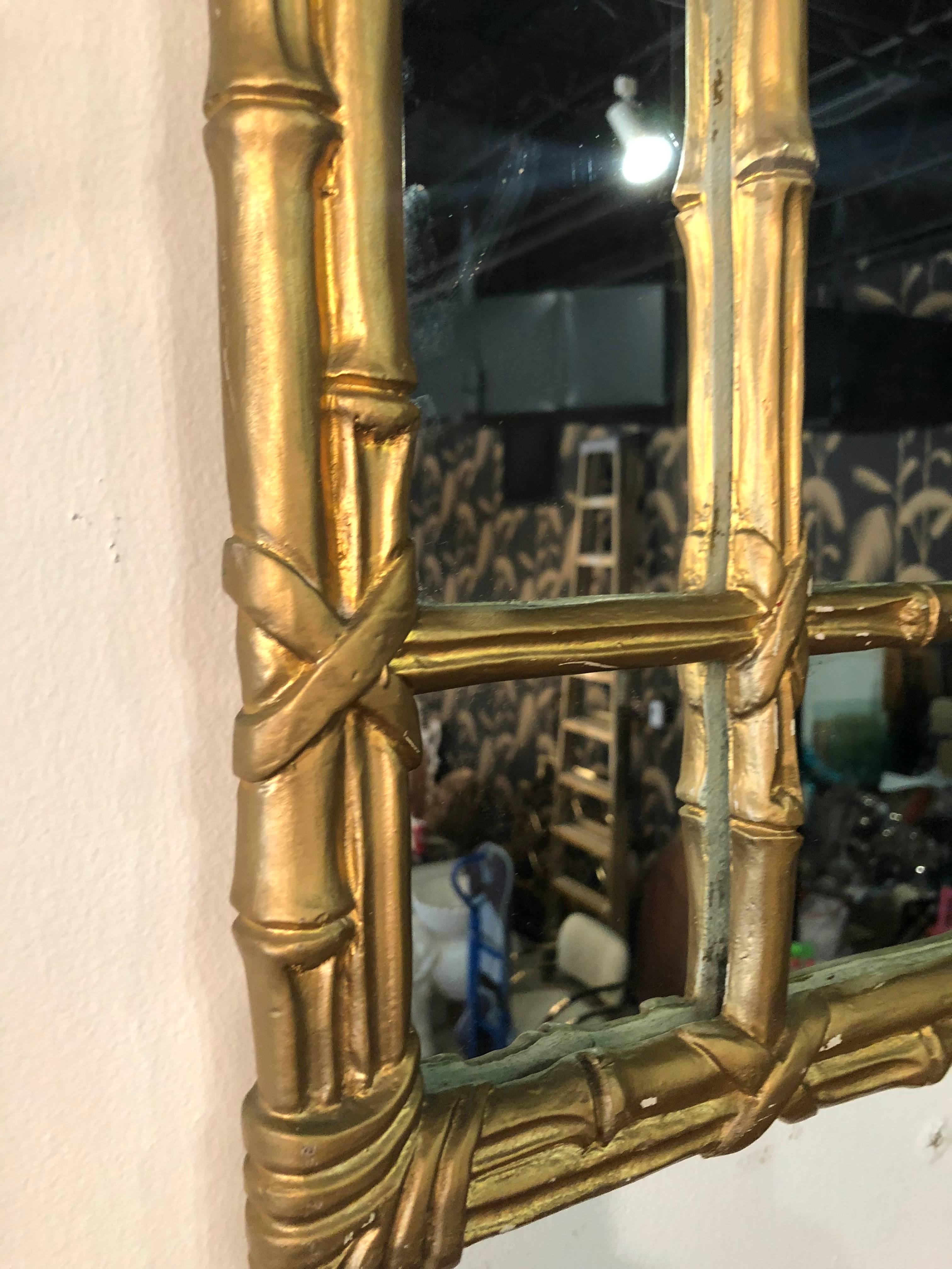 bamboo gold mirror