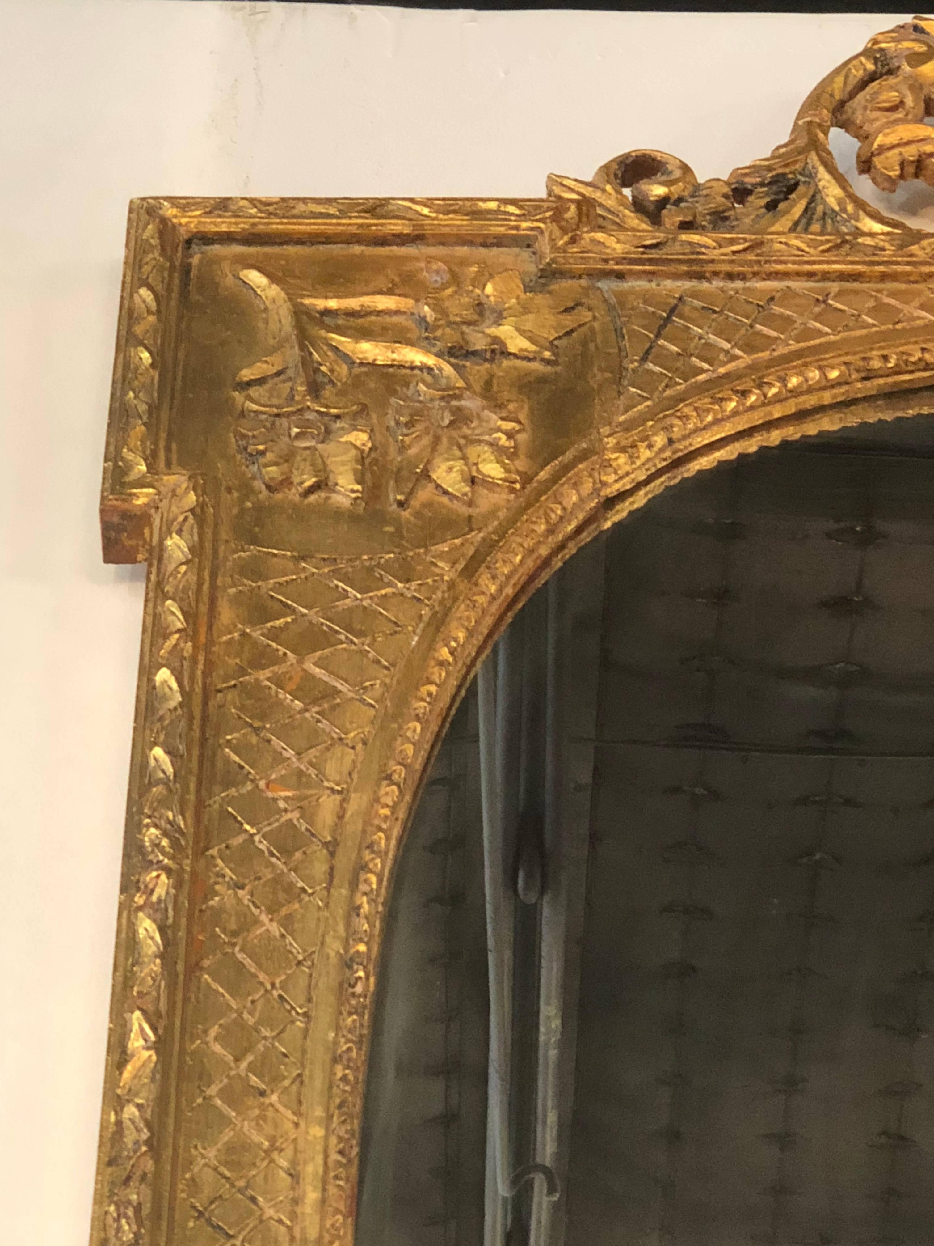 vintage french gold mirror