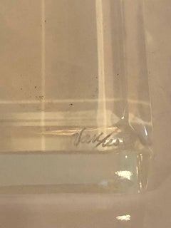 Van Teal Signed Two-Tier Lucite Statue Sculpture Vintage