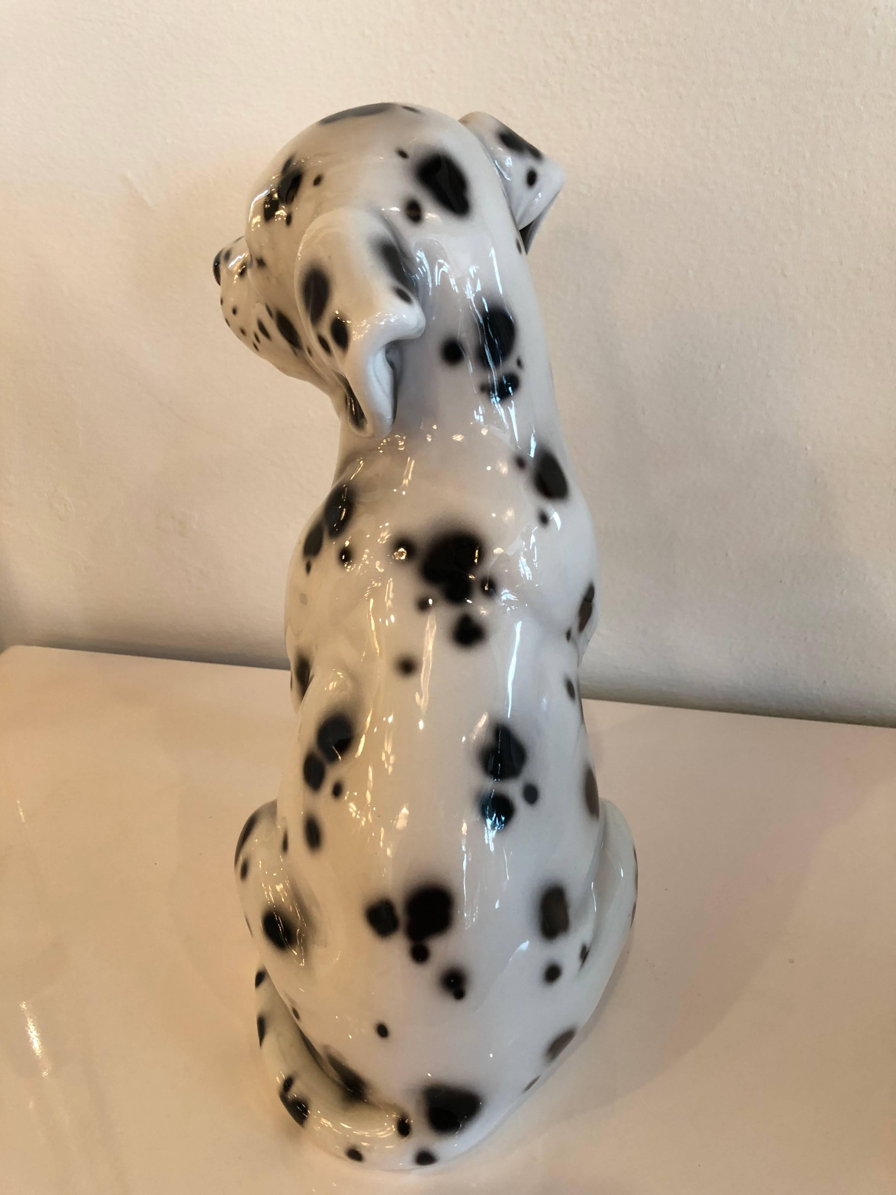 dalmatian dog planter