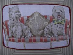 Dog or Pet Pillow in Novelty fabric, Unusual Pillow