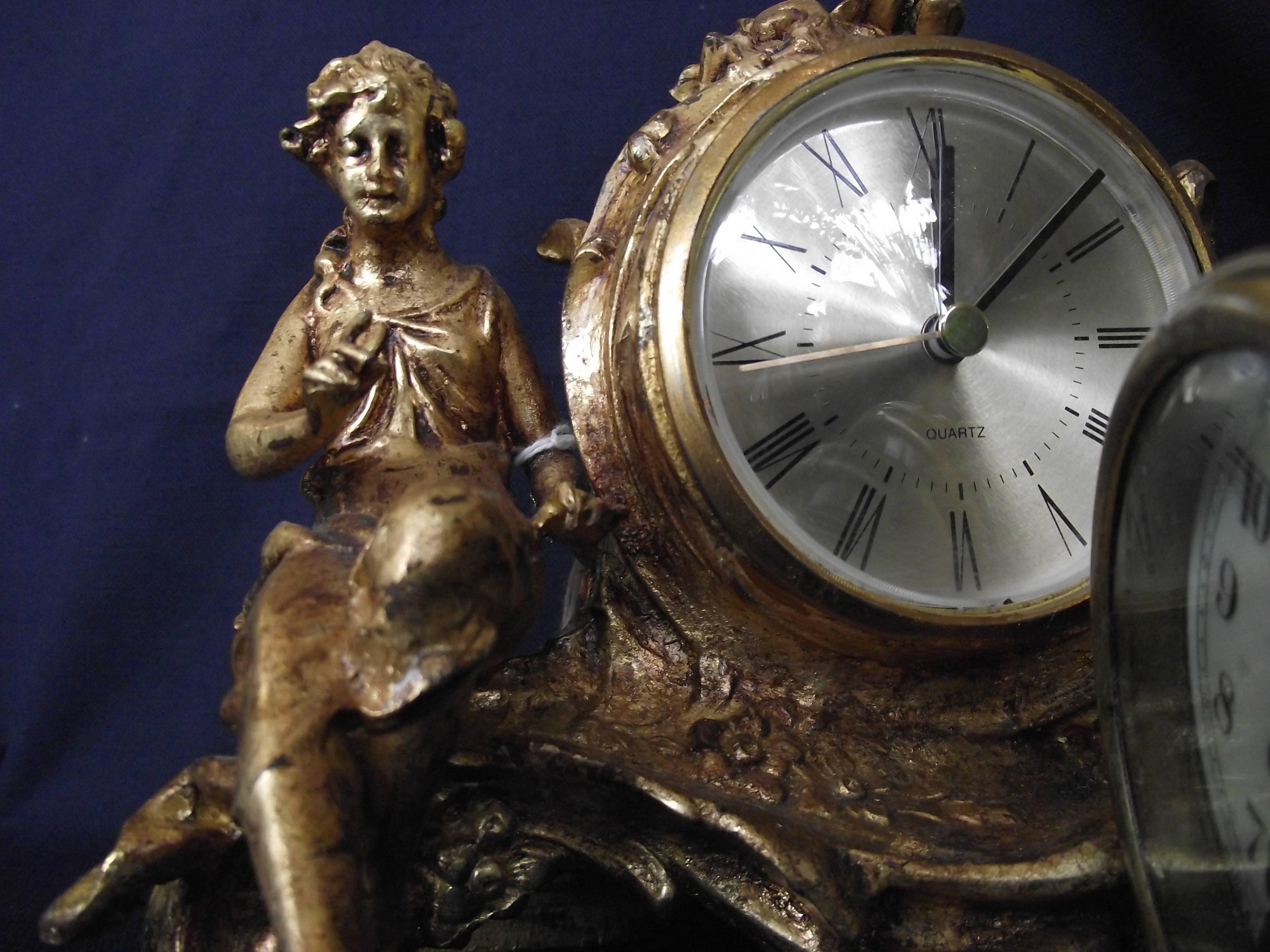 Art Nouveau Antique Clock by New Haven Clock Works For Sale
