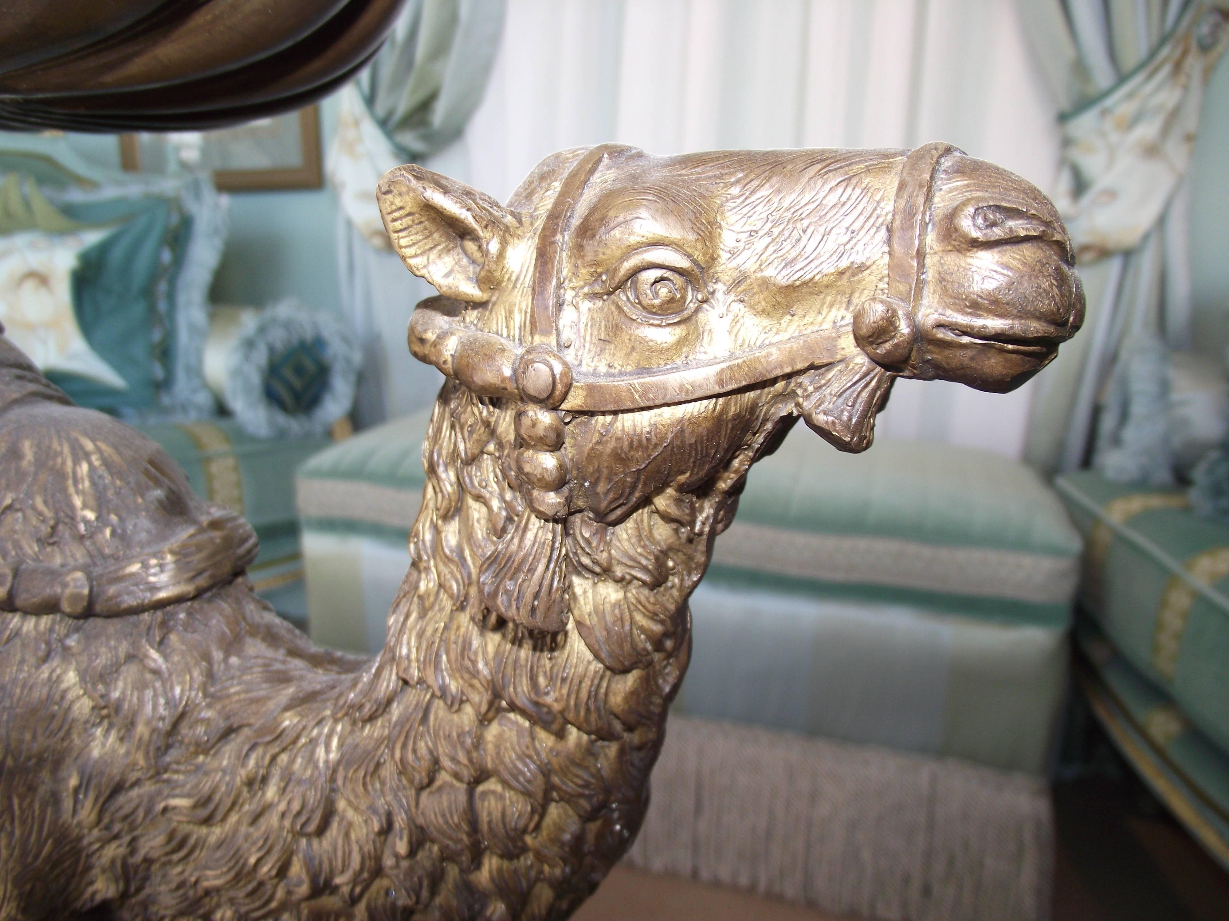 Unknown Bronze Camel Center Piece or Table Base