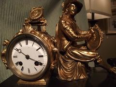 Antique Figural Mantle Clock /19th Century French  Clock, gifts for men,