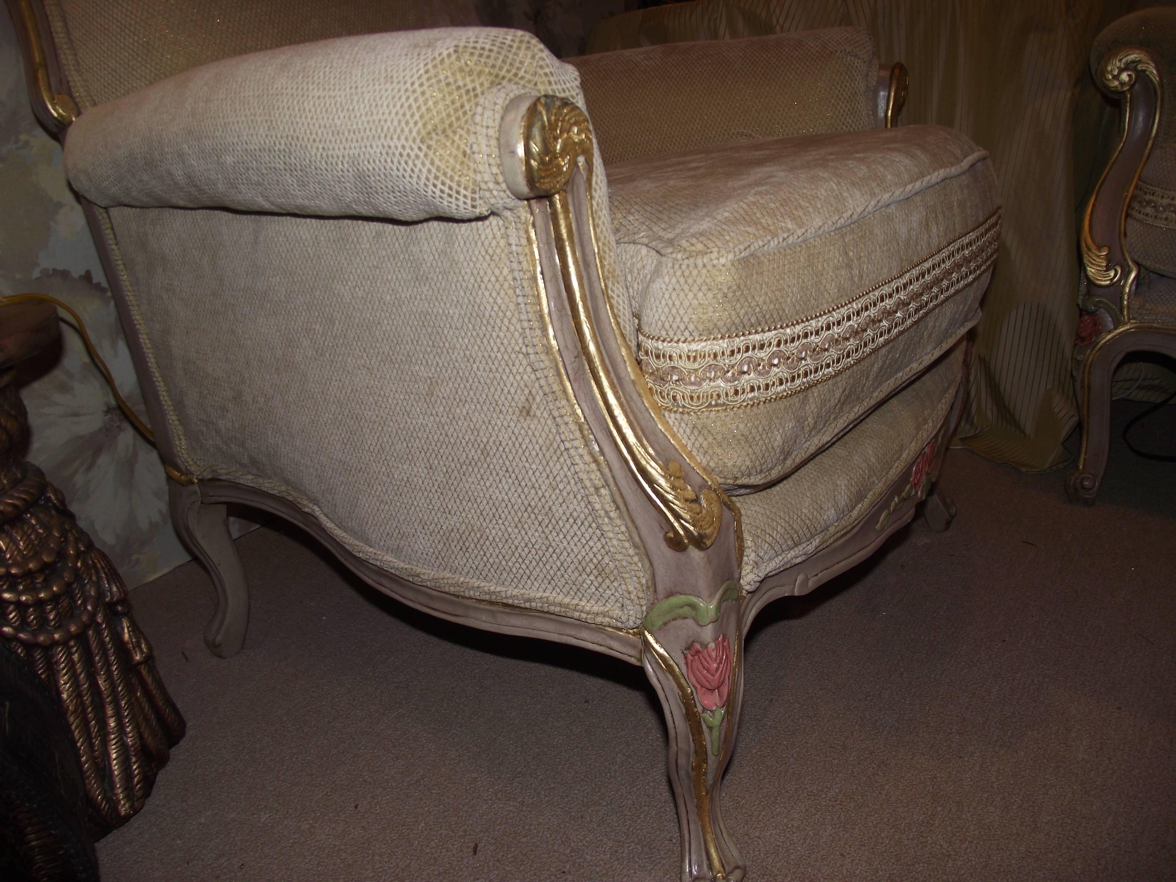 American Arm Chair/ Napoleon III, French Style Chair, Original Design For Sale