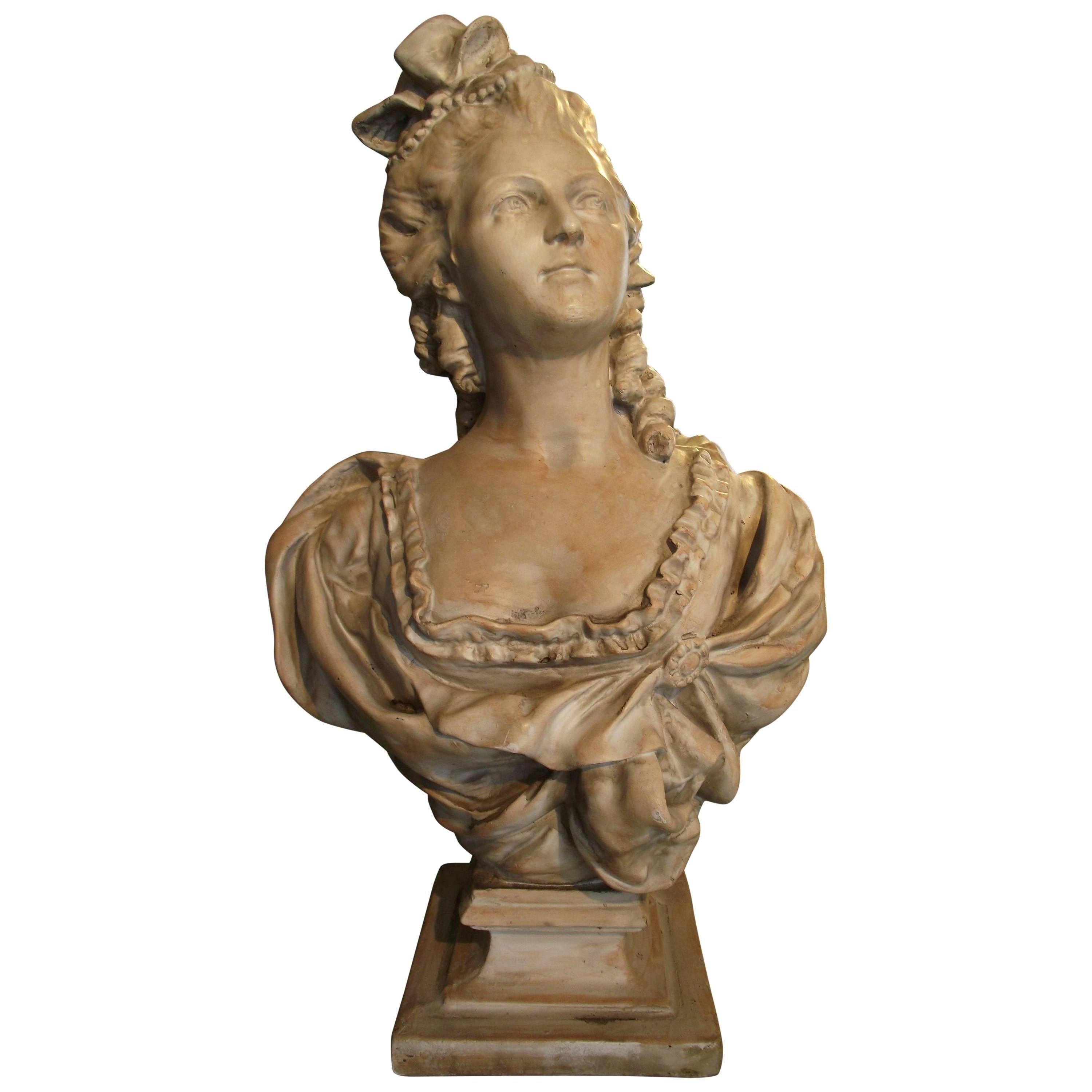 Reproduction Bust of an Aristocratic French Woman of the 1800"s