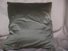 Throw Pillow/ Sage Green and Blue Mitered Stripe /Comfort Pillow
