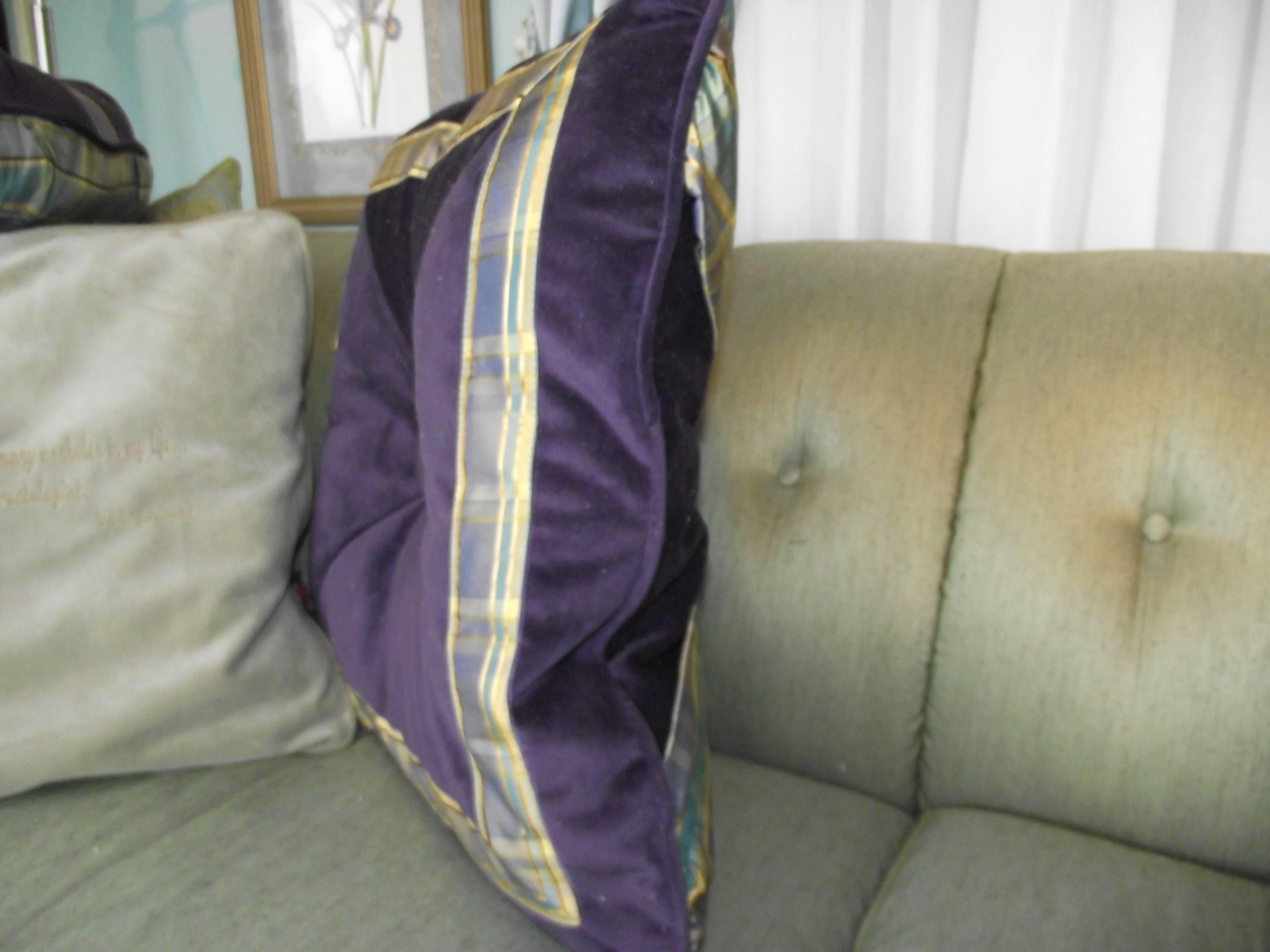 aubergine throw pillows