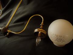 Antique Gas Ceiling Light, Brass Light, Antique Commercial Ceiling Light