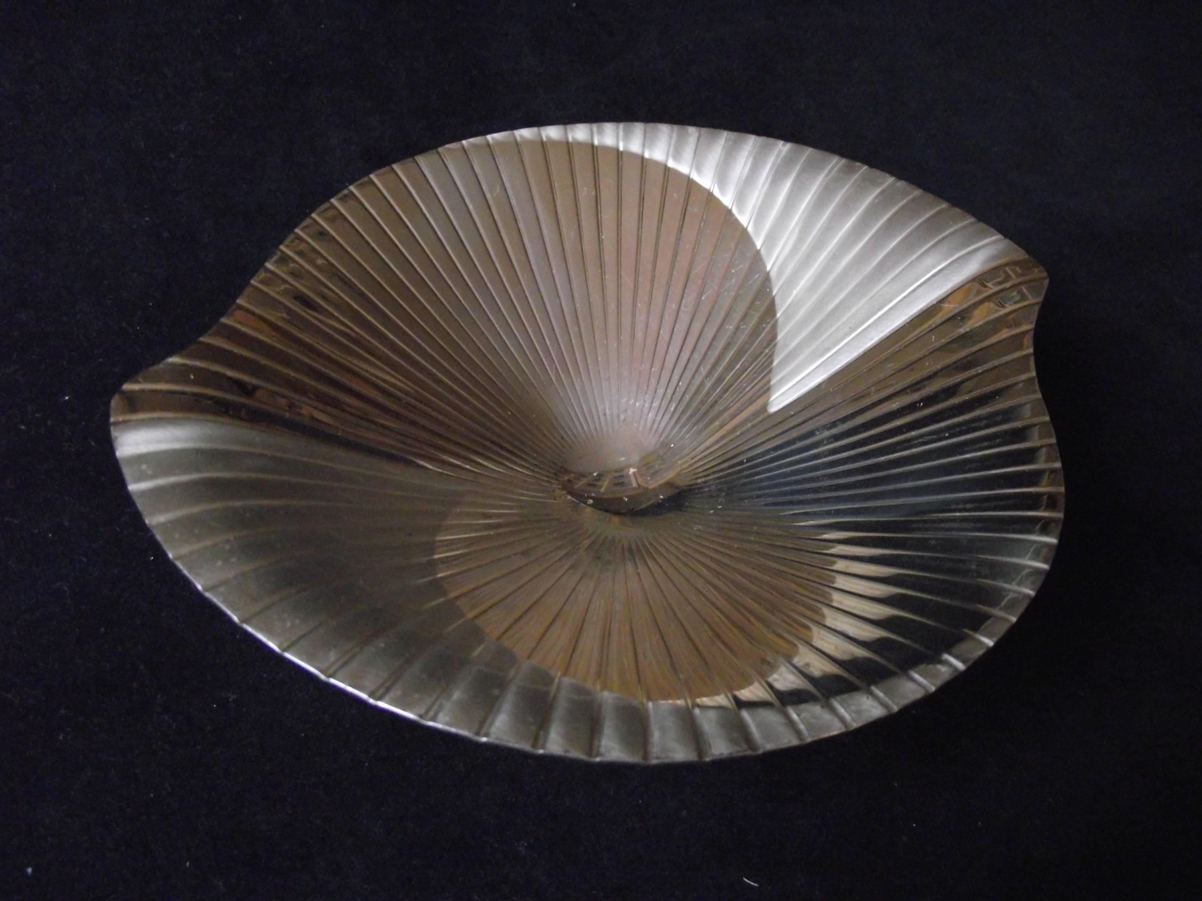 German Art Deco Silver Plated.Lacquered Bowl by IKORA