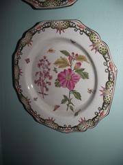 Decorative Plates, Set of Five Transferware Plates