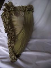 Art Deco Style Silk Throw Pillow, Original Designed Silk Throw Pillow