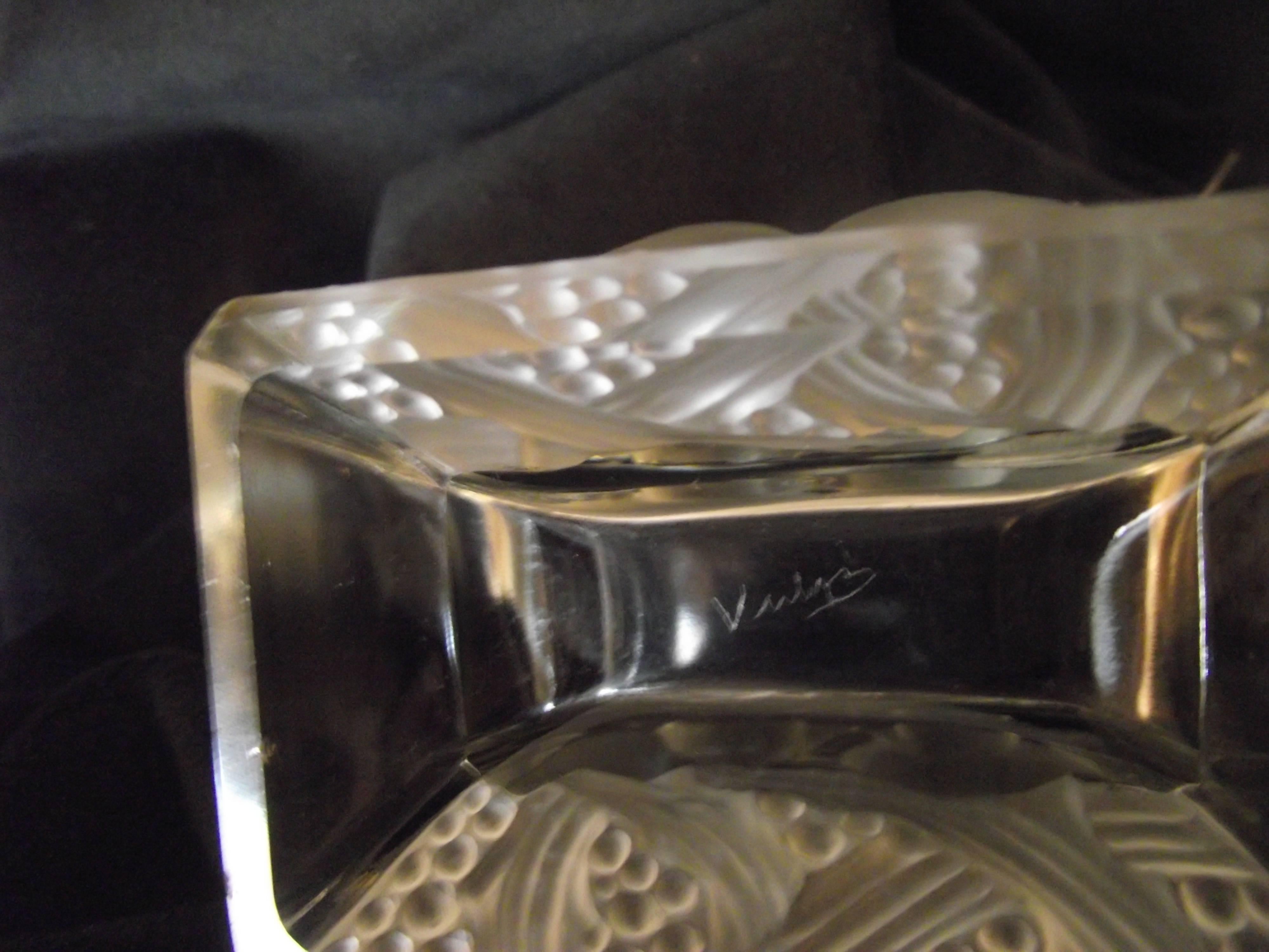 Love Bird Art Deco Vase, Signed by Verlys, Valentine or Wedding Gift 2