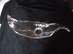 Cofax Mid-Century Glass Center Piece, Cofrac Paris Art Verrier Bowl