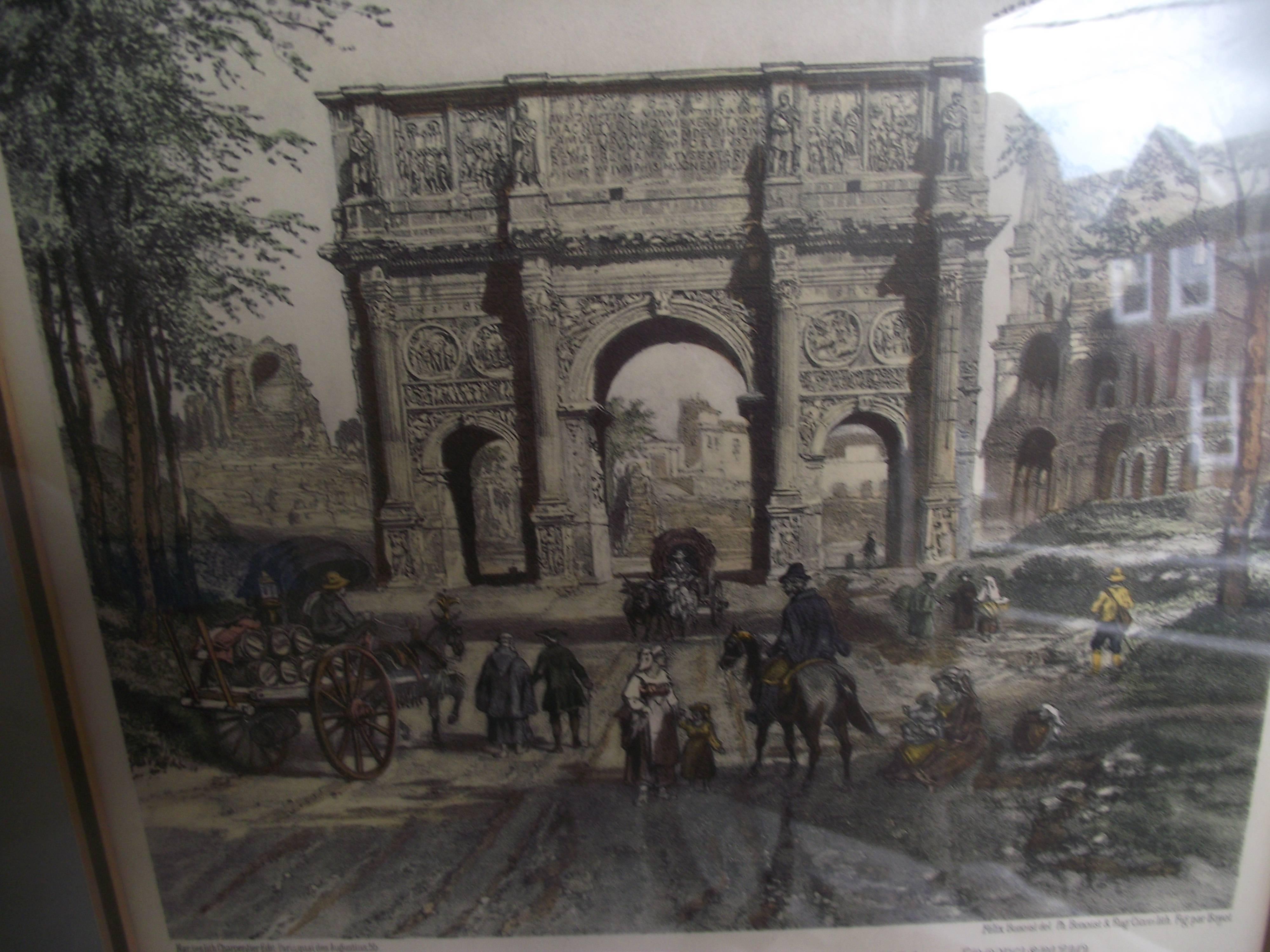 This beautiful hand colored engraving is in great shape and in the original frame.